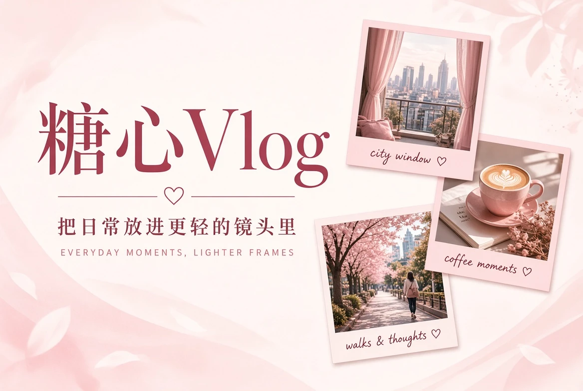 糖心Vlog品牌页头画面