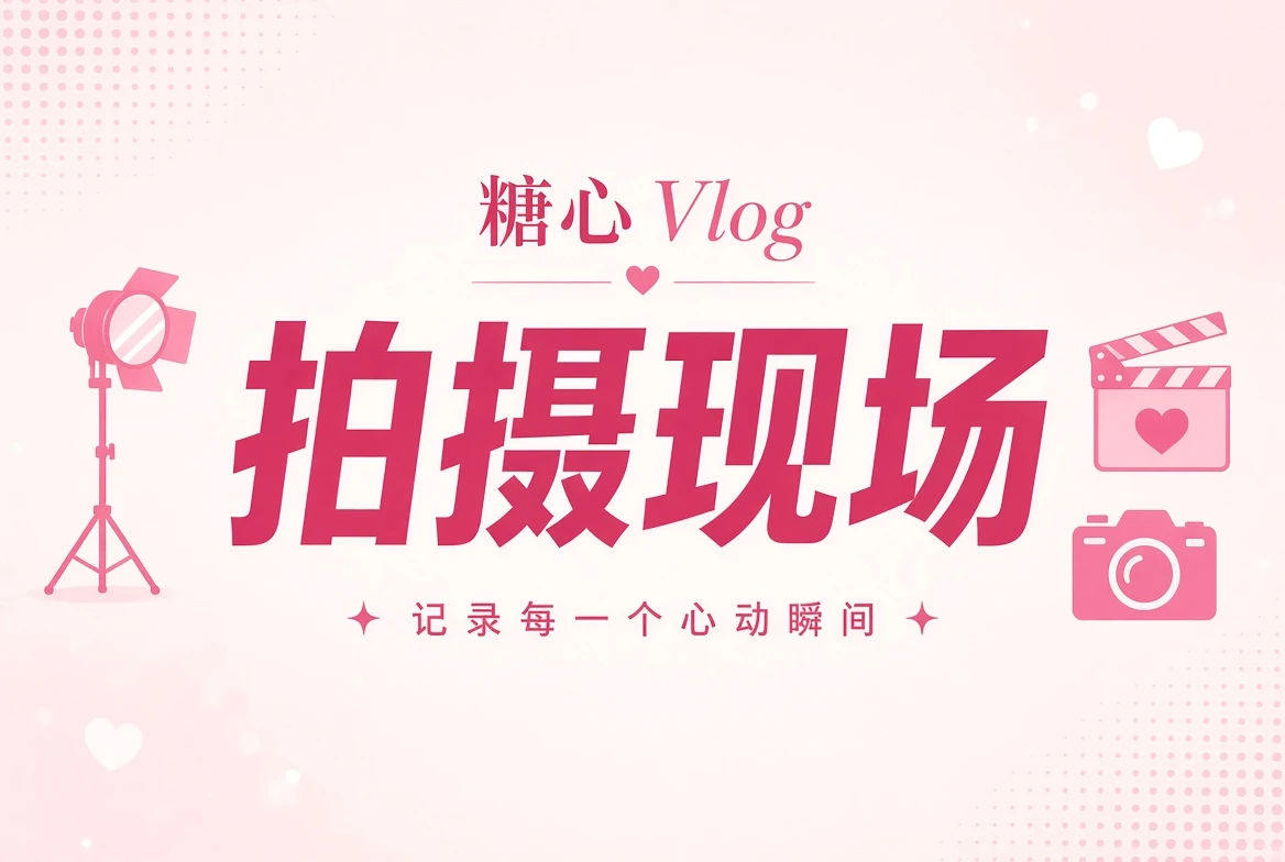糖心Vlog拍摄与整理现场